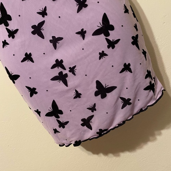 Purple Butterfly Bodycon Dress - Size L - Picture 2 of 7